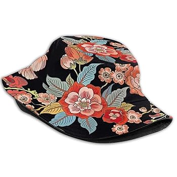 Amazon.co.jp: [RFSHOP] バケットハット 漁師の帽子 花柄